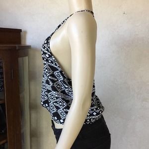 Sexy Little Black and White Tank Top XS-S